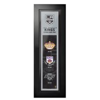 Los Angeles Kings - 6'' x 22'' Logos to History Framed Art