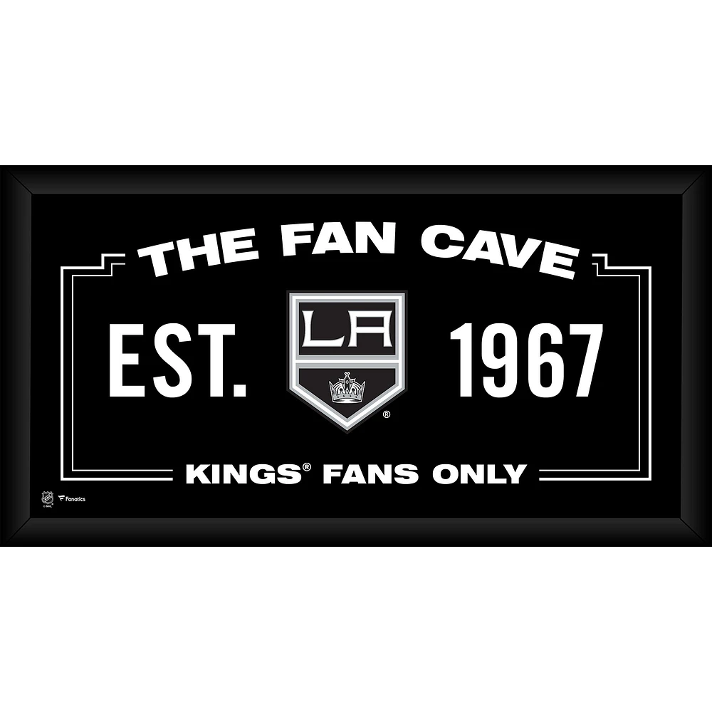 Los Angeles Kings Framed 10" x 20" Fan Cave Collage