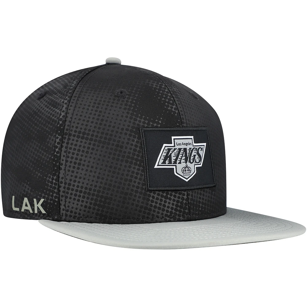 Casquette Snapback authentique Pro Rink Fanatics noire pour homme des Los Angeles Kings