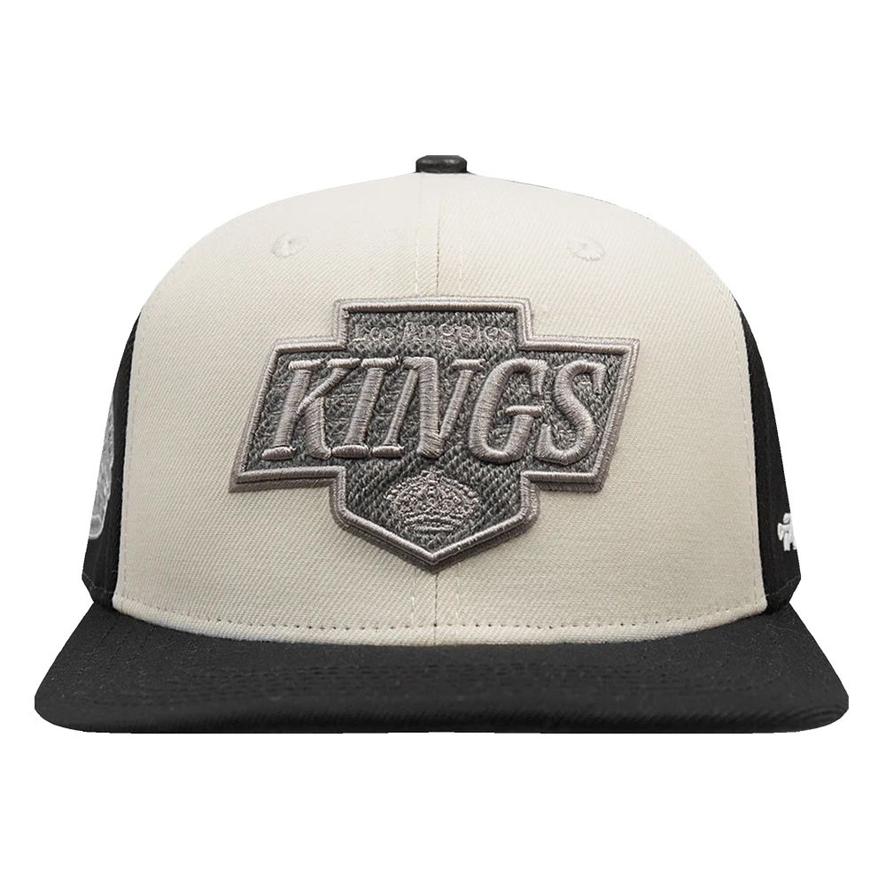 Casquette Snapback Pro Standard pour homme en French Terry des Los Angeles Kings, couleur crème