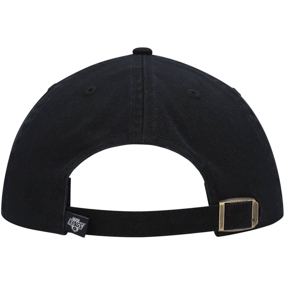 Casquette réglable '47 Black Los Angeles Kings Team Clean Up pour homme