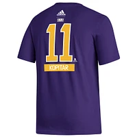 T-shirt adidas Anze Kopitar violet Los Angeles Kings Reverse Retro 2.0 avec nom et numéro pour hommes