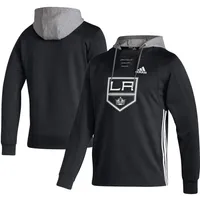 Men's adidas Black Los Angeles Kings Skate Lace AEROREADY Pullover Hoodie