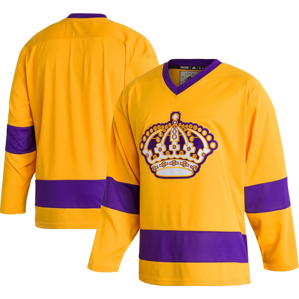 Men's adidas Gold Los Angeles Kings Team Classics Authentic - Jersey