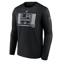 T-shirt à manches longues secondaire authentique Pro Core Collection des Los Angeles Kings pour homme, noir