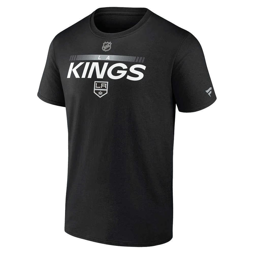 T-shirt noir authentique Pro Team Core Collection Prime pour homme des Los Angeles Kings