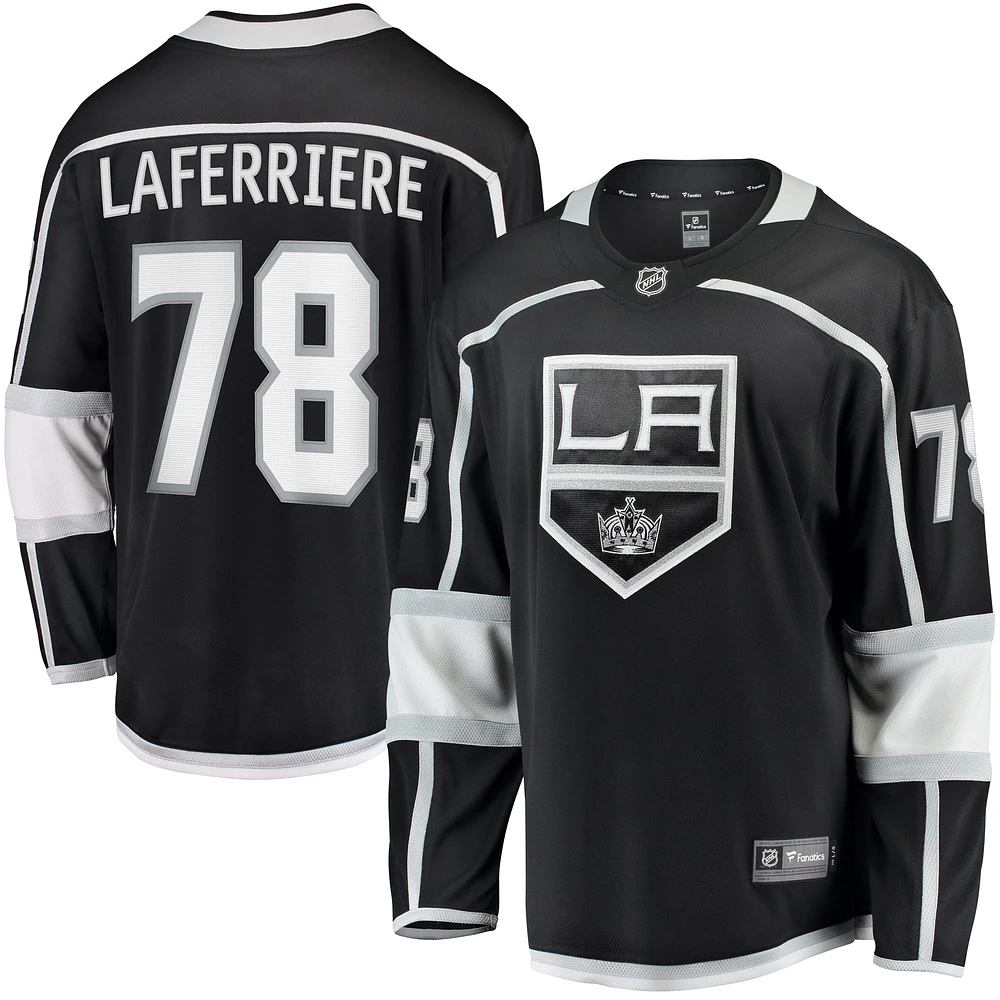 Fanatics pour hommes Alex Laferrière noir Los Angeles Kings Home Premier Breakaway Player Maillot