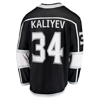 Men's Fanatics Arthur Kaliyev Black Los Angeles Kings Home Breakaway Player Jersey