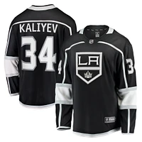 Men's Fanatics Arthur Kaliyev Black Los Angeles Kings Home Breakaway Player Jersey