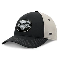 Men's  Fanatics  Black/Gray Los Angeles Kings 2025 Stanley Cup Playoffs Locker Room Trucker Adjustable Hat