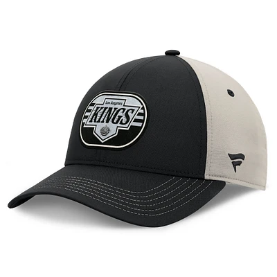 Men's  Fanatics  Black/Gray Los Angeles Kings 2025 Stanley Cup Playoffs Locker Room Trucker Adjustable Hat