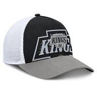 Casquette ajustable Fanatics pour homme Los Angeles Kings Authentic Pro A-Frame Rink noire/argentée