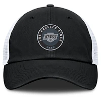 Casquette ajustable Averie Trucker noire/blanche pour hommes de Fanatics Los Angeles Kings