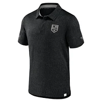 Men's Fanatics  Black Los Angeles Kings Authentic Pro Jacquard Polo