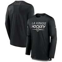 T-shirt noir à manches longues Authentic Pro Fanatics pour hommes des Kings de Los Angeles