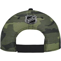 Casquette ajustable authentique Pro Military Appreciation des Los Angeles Kings Fanatics pour hommes, noire