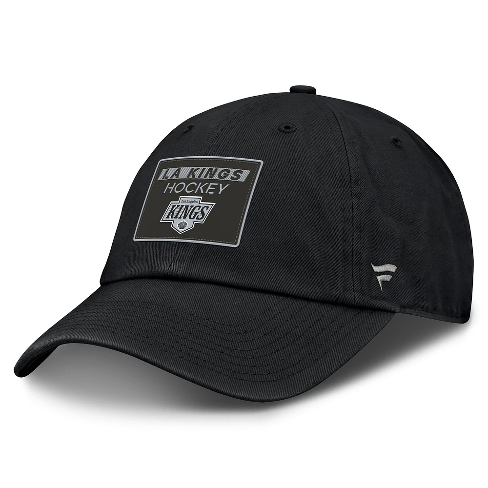 Casquette ajustable authentique Pro Prime des Los Angeles Kings Fanatics pour homme, noire