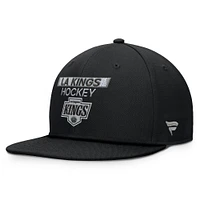 Casquette Snapback authentique Pro Prime des Los Angeles Kings Fanatics pour hommes, noire