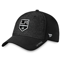 Casquette Fanatics noire authentique Pro Rink Flex des Los Angeles Kings pour homme