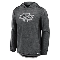 Men's Fanatics  Black Los Angeles Kings Authentic Pro Rink Lightweight Pullover Hoodie