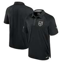 Polo Fanatics noir authentique pour homme des Los Angeles Kings