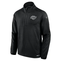 Men's Fanatics  Black Los Angeles Kings Authentic Pro Rink Quarter-Zip Jacket