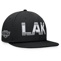 Casquette Snapback authentique Pro Rink des Los Angeles Kings Fanatics pour homme noire