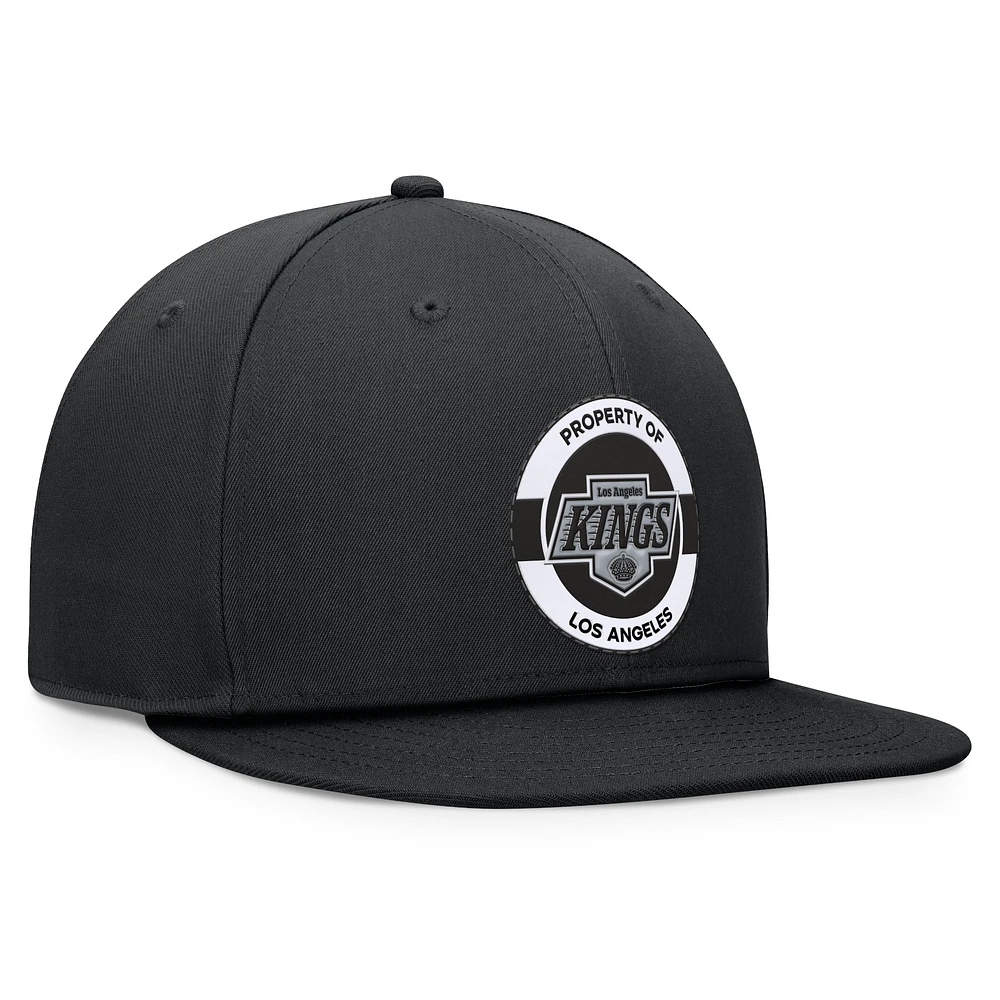 Casquette Snapback Authentic Pro Training Camp Fanatics pour hommes, noire, Los Angeles Kings