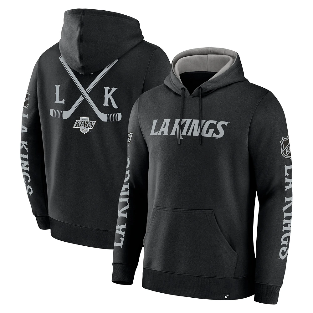 Sweat à capuche en polaire Big City Legacy Los Angeles Kings noir Fanatics pour homme