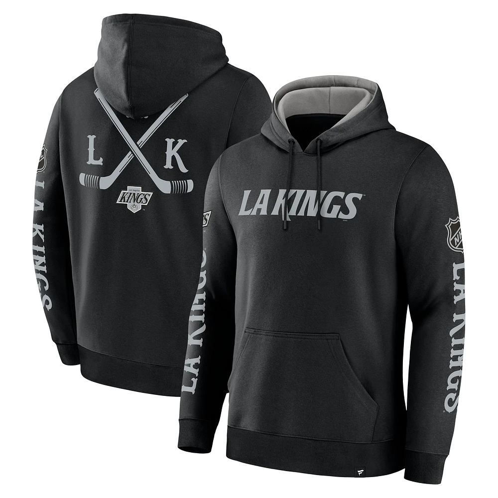 Sweat à capuche en polaire Big City Legacy Los Angeles Kings noir Fanatics pour homme