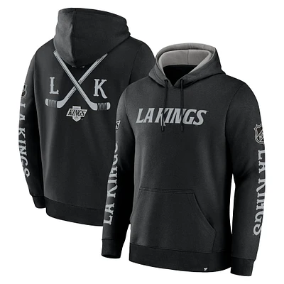Sweat à capuche en polaire Big City Legacy Los Angeles Kings noir Fanatics pour homme