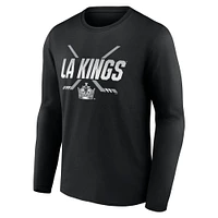 T-shirt à manches longues Covert pour hommes Fanatics Black Los Angeles Kings