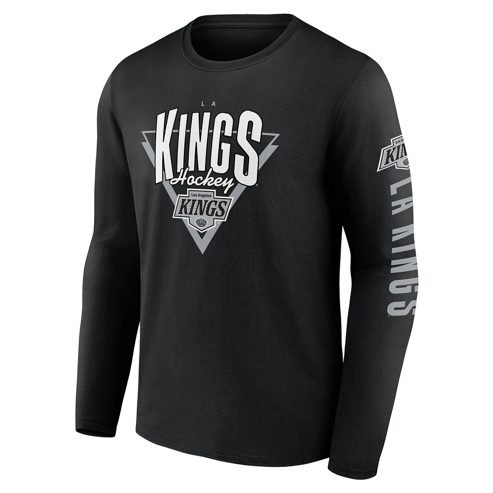 Men's Fanatics Black Los Angeles Kings Headline Long Sleeve T-Shirt