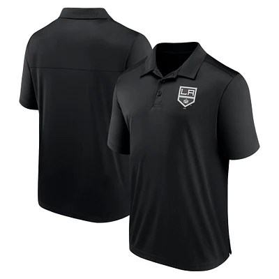 Men's Fanatics  Black Los Angeles Kings Left Side Block Polo