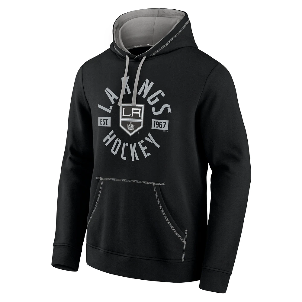 Men's Fanatics Black Los Angeles Kings Score Pullover Hoodie