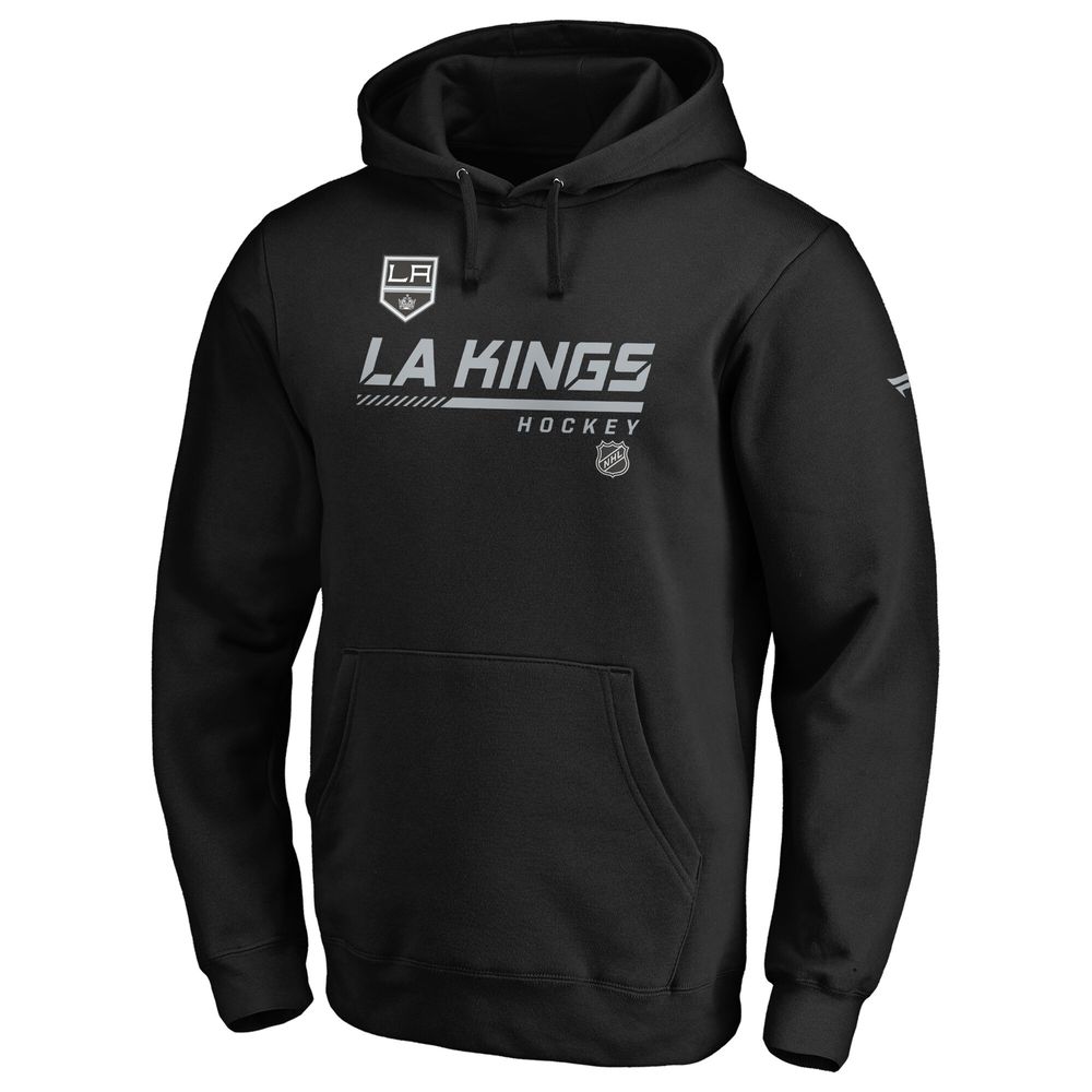 Youth Fanatics Branded Black Los Angeles Kings Authentic Pro Pullover Hoodie