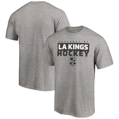 Los Angeles Kings Fanatics Branded Gain Ground T-Shirt - Heathered Gray