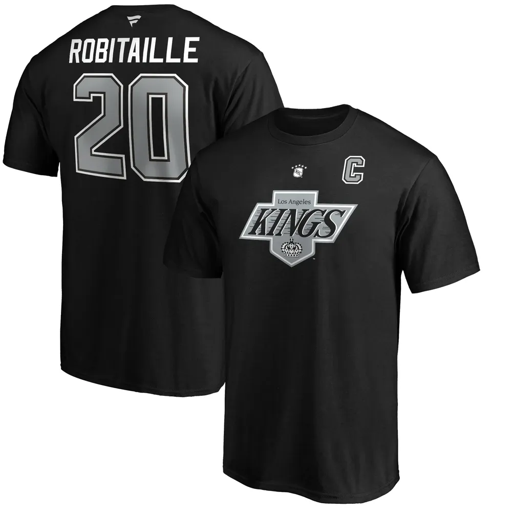 Lids Luc Robitaille Los Angeles Kings Fanatics Branded Authentic Stack  Retired Player Name & Number T-Shirt - Black