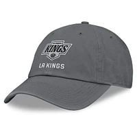 Casquette ajustable délavée pour hommes Fanatics Anthracite Los Angeles Kings