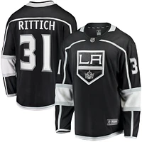 Fanatics pour hommes David Rittich noir Los Angeles Kings Home Premier Breakaway Player Maillot