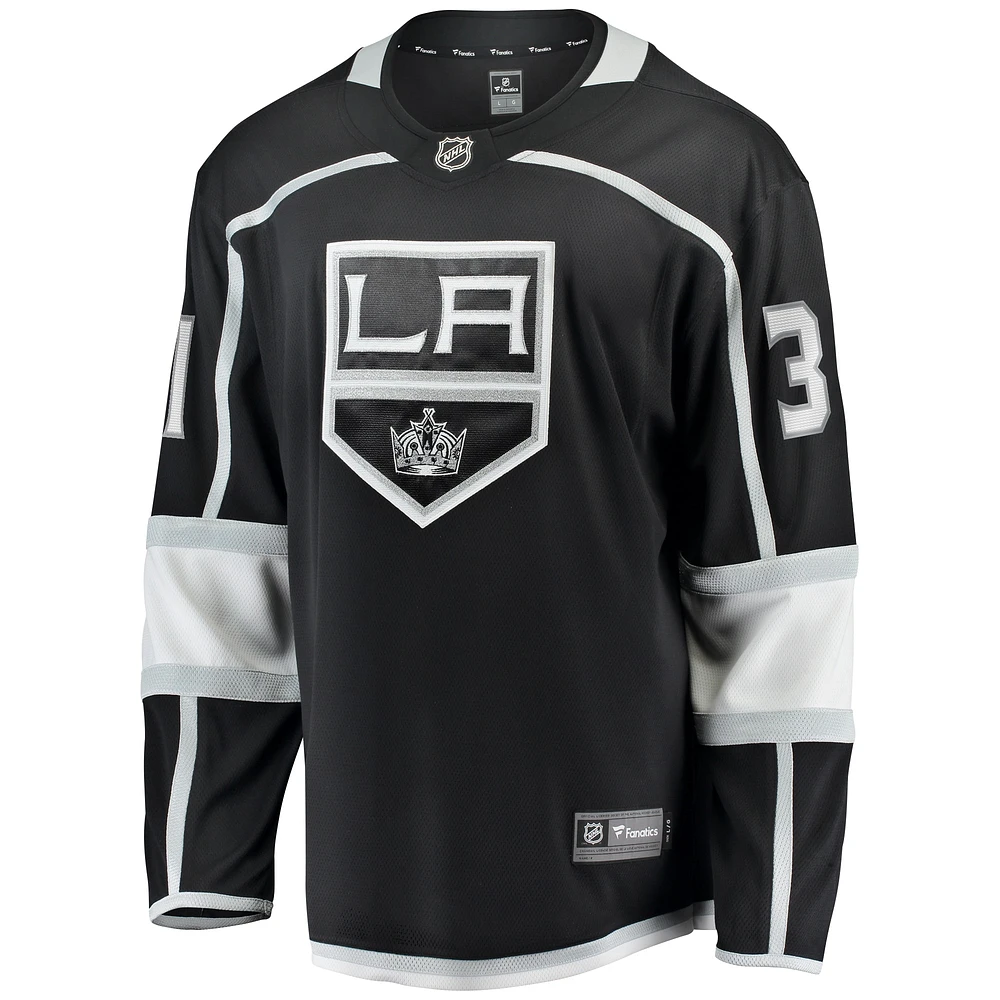 Fanatics pour hommes David Rittich noir Los Angeles Kings Home Premier Breakaway Player Maillot