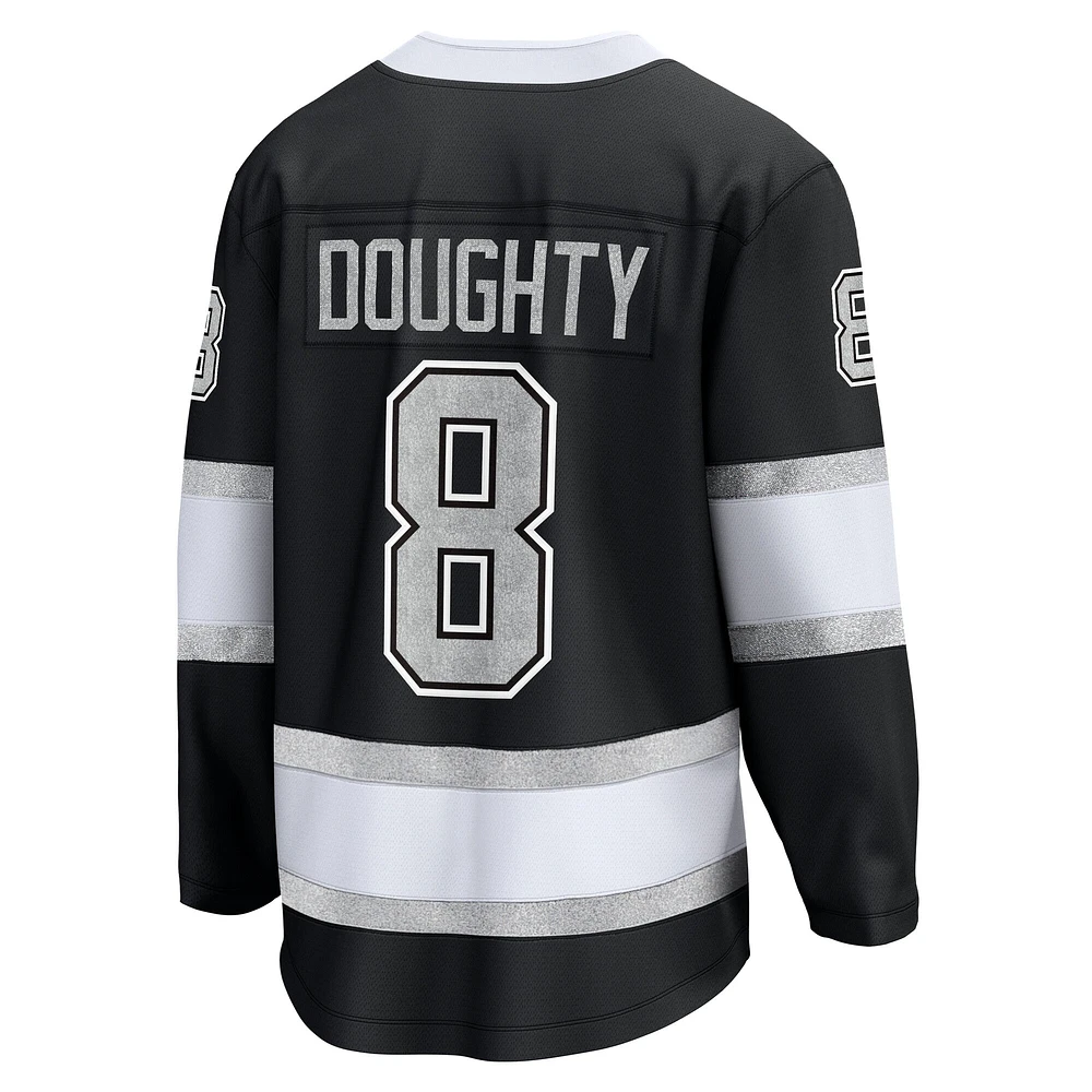 Maillot de joueur à domicile Premier Breakaway Los Angeles Kings noir Drew Doughty Fanatics pour homme