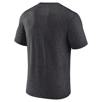 Men's Fanatics Heather Charcoal Los Angeles Kings 2025 Stanley Cup Playoffs Crossbar Tri-Blend T-Shirt