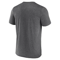 T-shirt Fanatics Heather Charcoal pour homme, propriété des Los Angeles Kings