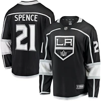 Fanatics pour hommes Jordan Spence noir Los Angeles Kings Home Premier Breakaway Player - Maillot