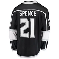 Fanatics pour hommes Jordan Spence noir Los Angeles Kings Home Premier Breakaway Player - Maillot