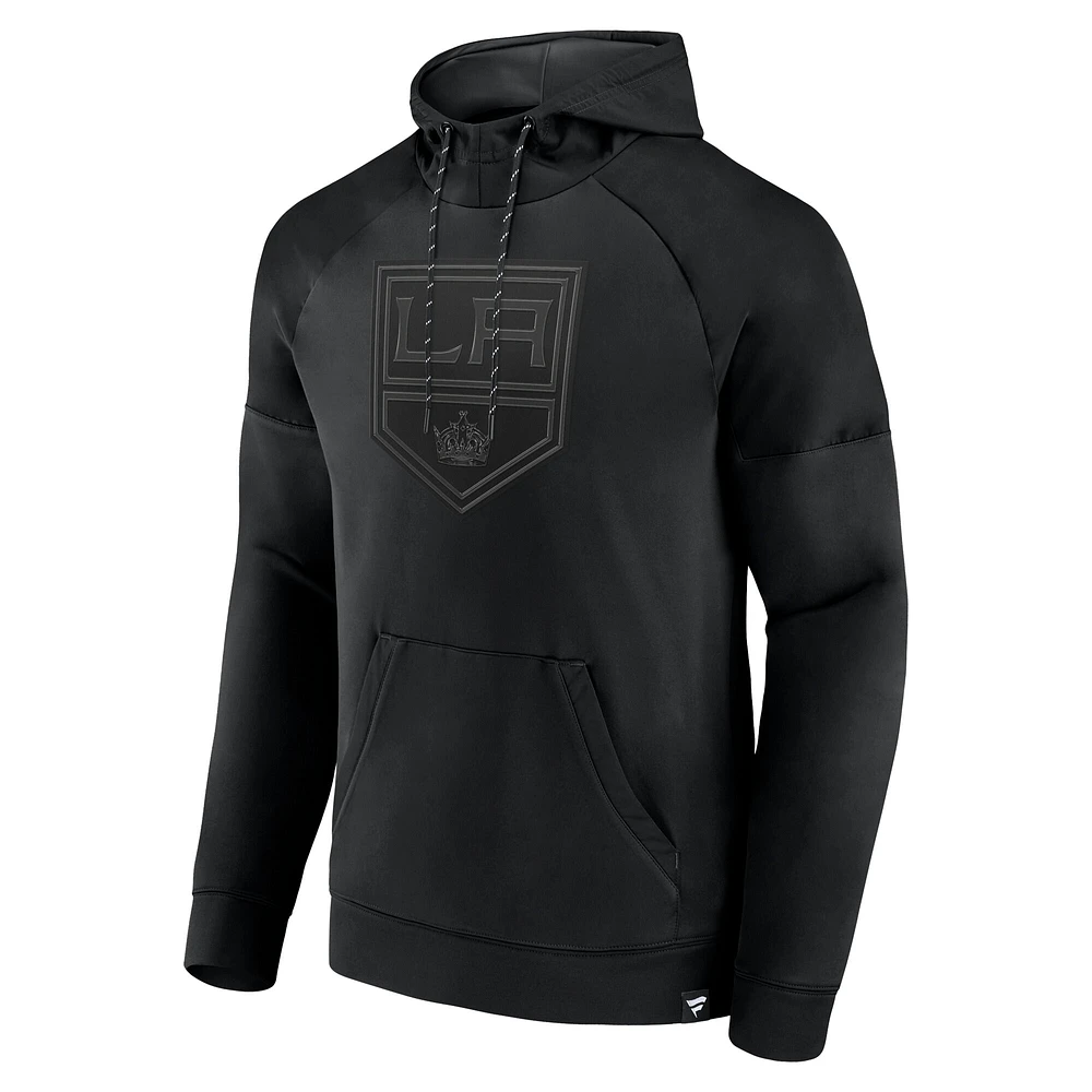 Men's Fanatics  Los Angeles Kings Black Ice Defender Raglan Pullover Hoodie