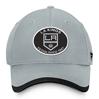Casquette ajustable Fanatics Silver Los Angeles Kings Fundament pour homme