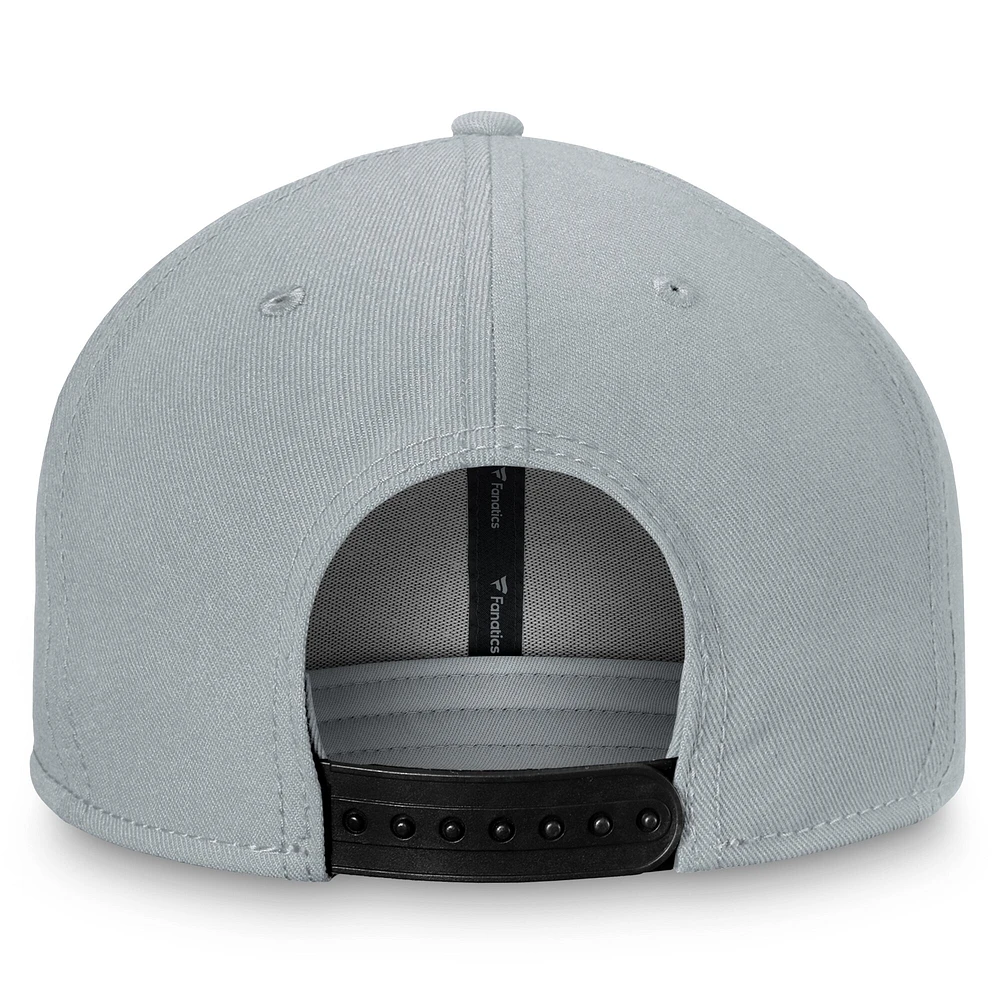 Casquette ajustable Fanatics Silver Los Angeles Kings Fundament pour homme