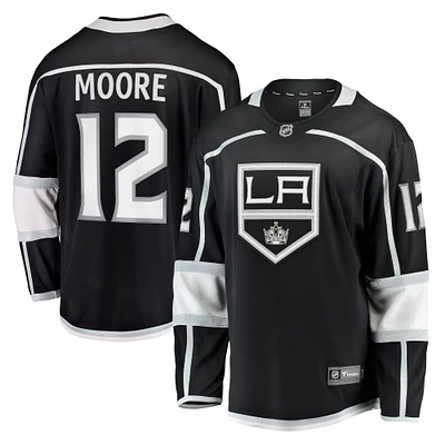 Fanatics pour hommes Trevor Moore noir Los Angeles Kings Home Breakaway Player - Maillot